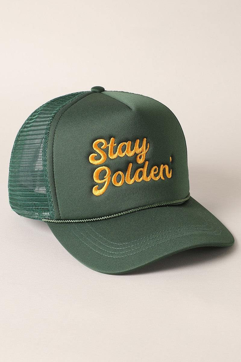 Stay Golden Trucker Hat