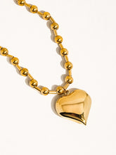 Large Heart Chain Necklace